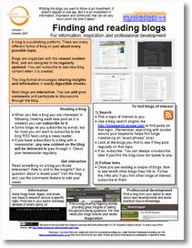 Finding and reading blogs