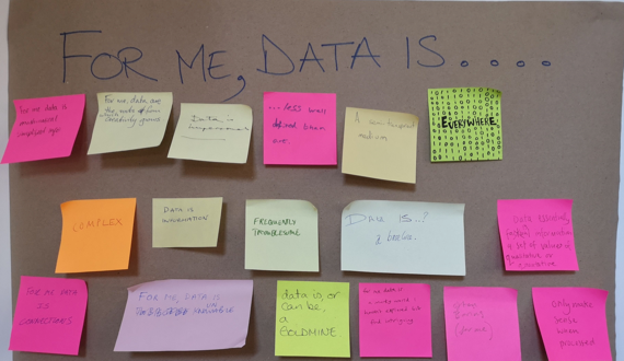 For me, data is... (post-it notes)