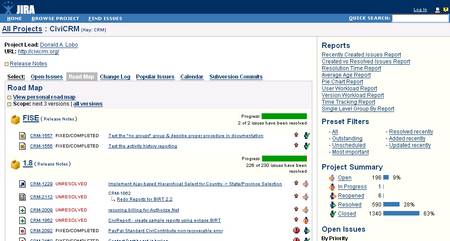 A software issue tracking system